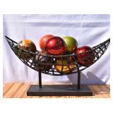 Modern Metal Basket with Pier 1 Glass Balls