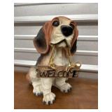 Cute Welcome Puppy. Resin. Who
