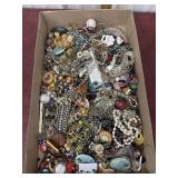 Costume jewelry tangle, bits and pieces