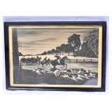 1937 Riding to Hounds Print