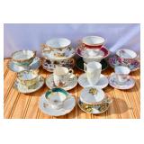 Lot of Pretty Cups & Saucers