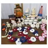 Holiday decorations- Easter, Halloween, July 4th