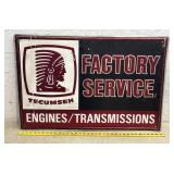 Tecumseh Factory Sign - aluminum 24/36