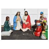 9 Piece Empire Blow Mold Nativity Set - bldg2