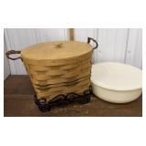 Peterboro Basket Co. large holiday server basket