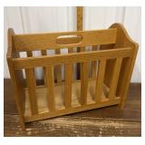 Nice wood magazine rack