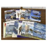 Military aircraft, battleship etc books