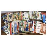 Assorted gas station road maps etc