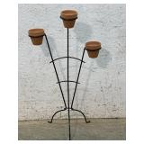 Wire Planter w/ pots