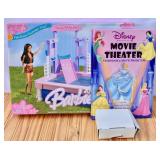 NOS Barbie Fabulous Fountain Pool & Disney Movie