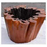 HUGE Hollowed out Burlwood (?) Planter-table