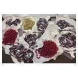 10 strands beaded Christmas garland -