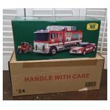 2024 Fire Truck with Car and Motorcycle 60th