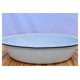 Large Vintage Enamel Wash Basin