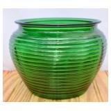 National Potteries Green Glass Vase