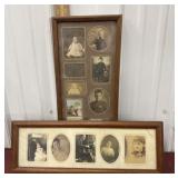2 Vintage Photos In Frames
