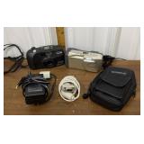 Pentax & Olympus cameras w/ cords & case