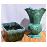 Vintage Pottery Planter & Vase. Nic to vase rim