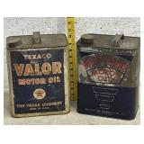 Motor Oil Can Advertising Cans - shipping not