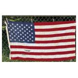 USA Flag. Approx. 3ï¿½X5ï¿½ some damage