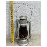 Dietz No2 Blizzard BArn Lantern w/ red globe