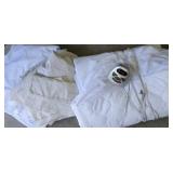 Full size - heated bed liner, sheet set, & bed
