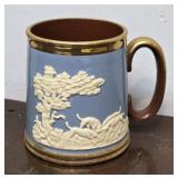 Gibsons Staffordshire blue glazed tankard
