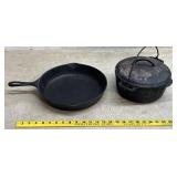 10ï¿½ Cast Iron Frying Pan & Griswold Dutch Oven #7