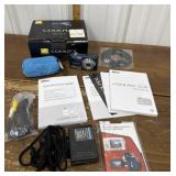 Nikon Coolpix camera, case etc