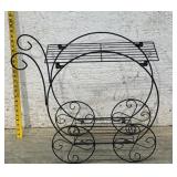 Wire Buggy Flower Cart