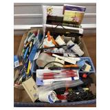 Office Supplies - Big Box out of junk drawer.