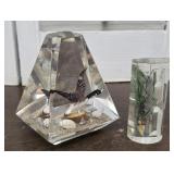 2pcs Lucite - Canadian goose paperweight &