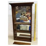 Mirror Back Hanging Shelf - needs brackets -