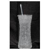 MCM 'Ice Glass' Pitcher with Glass Stir Stick