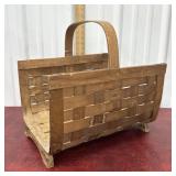 Oak Splint Wood Log Kindling Basket