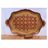 Vintage Italy Florentine Tray & Trinket Box