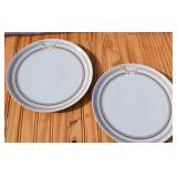 Pair of Club Safari Dinner Plates - Rhinoceros