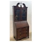 Claw & Ball Slant Front Secretary Desk w/ key -