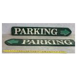 Parking Arrow Signs- wooden