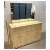 MCM 6 Drawer Dresser w/ Mirror 48/18/32