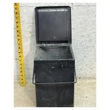 Galvanized porch Milk box