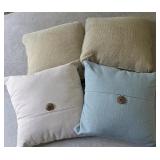 4 Nice Down-filled Couch Pillows
