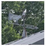 Cow weather vane