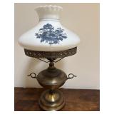 Gone with the Wind style lamp. Very pretty. Blue
