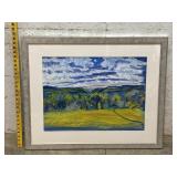 Watercolor of Valley - Signed Laurel 32/27