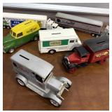 Diecast collector trucks/banks. Could use a good