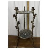 2 tier brass?? garden stand stand