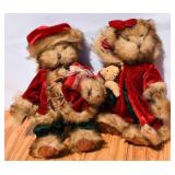 Pair of Holiday Stuffed Bears
