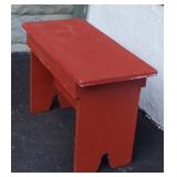 Antique Primitive Bench 16" tall 11 1/4" wide 24"