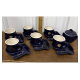 Espresso cups, saucers, sugar bowl
